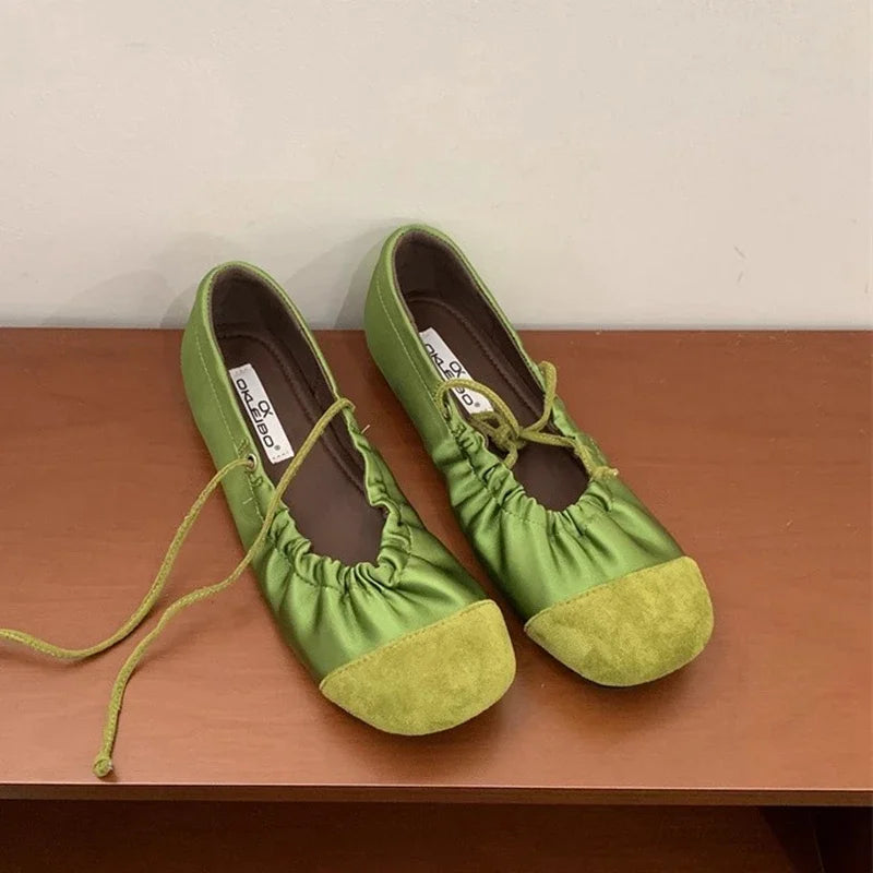 Retro Mary Jane Flats Elegant French Style Ballet Shoes