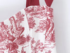 Sexy Women's Print Corset Top Bow Tie Straps Lacing Up Back Top