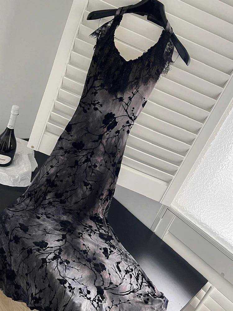 Black Gothic Lace Evening Dress With Off Shoulder Silhouette Vintage Inspired Elegant Gown