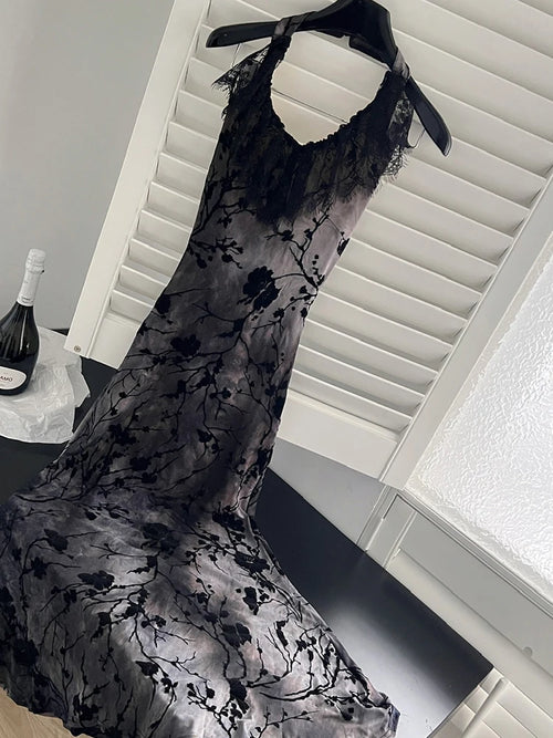 Black Gothic Lace Evening Dress With Off Shoulder Silhouette Vintage Inspired Elegant Gown