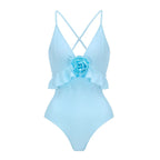 Floral Print Breeze Ruffle One Piece Swimsuit For Women