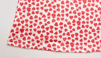 Heart Print Strapless Hip Wrap Sheath Dress