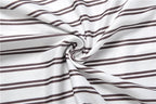 Stripe Print two piece Set With Crop Blouse And Hip Skirt