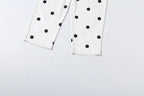 Polka Dot Set With Crop Cami Top And Slim Capri Trousers
