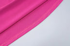 One Shoulder Backless Ruched Dress