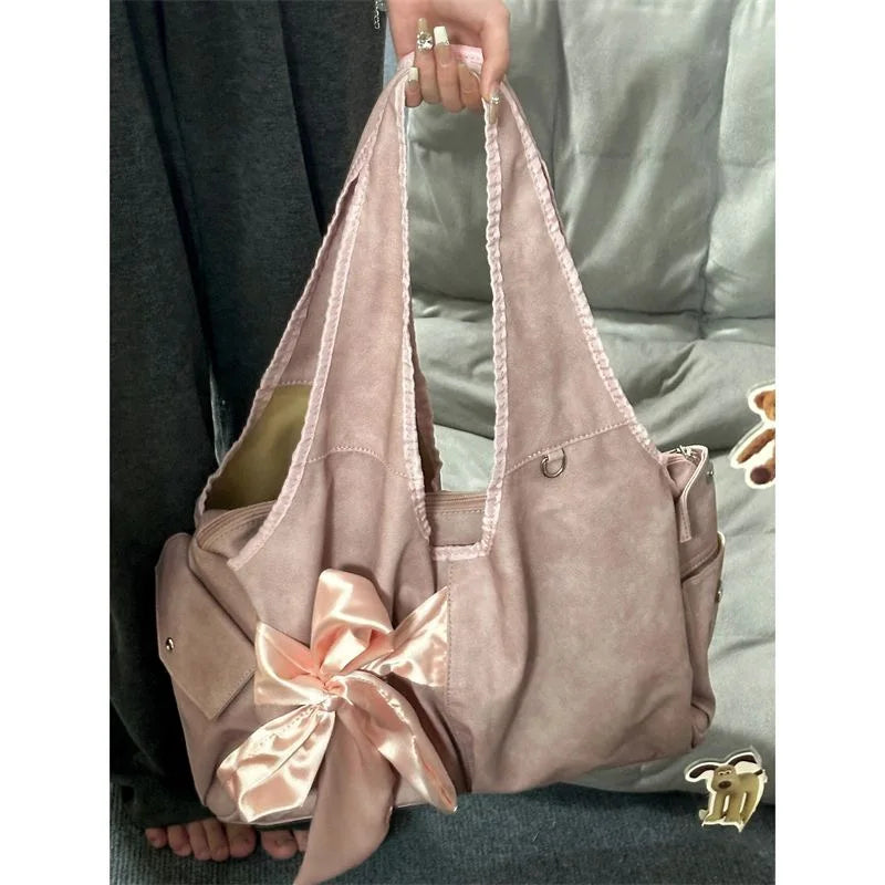Vintage Fairy-core Bow Tote Bag
