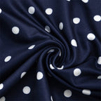 Vintage Polka Dot Two Piece Set Strapless Tube Top And Capri Pants