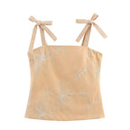 Cotton Two Piece Set For Women With Vest And Ankle Length Trousers