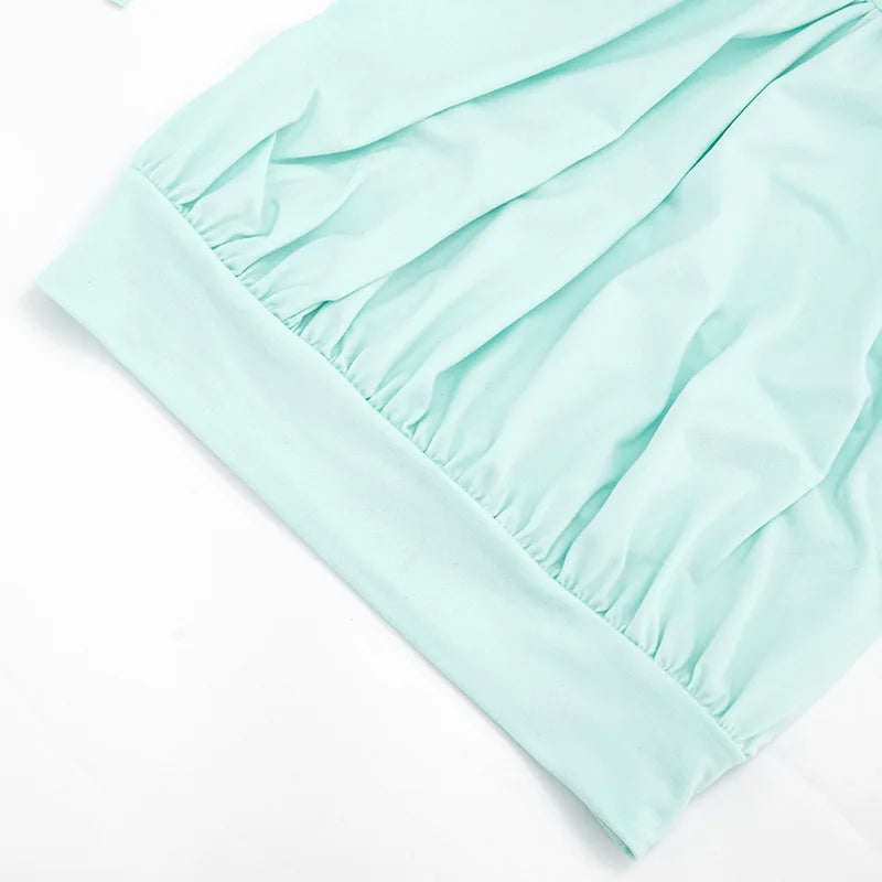 Cross Neck Backless Camisole With Waist Cinch And Pleated Detail