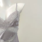 Dreamy Ice Silk With Lace Suspender Detail