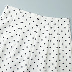 Dot Print Halter Top Set With Wide Leg Pants