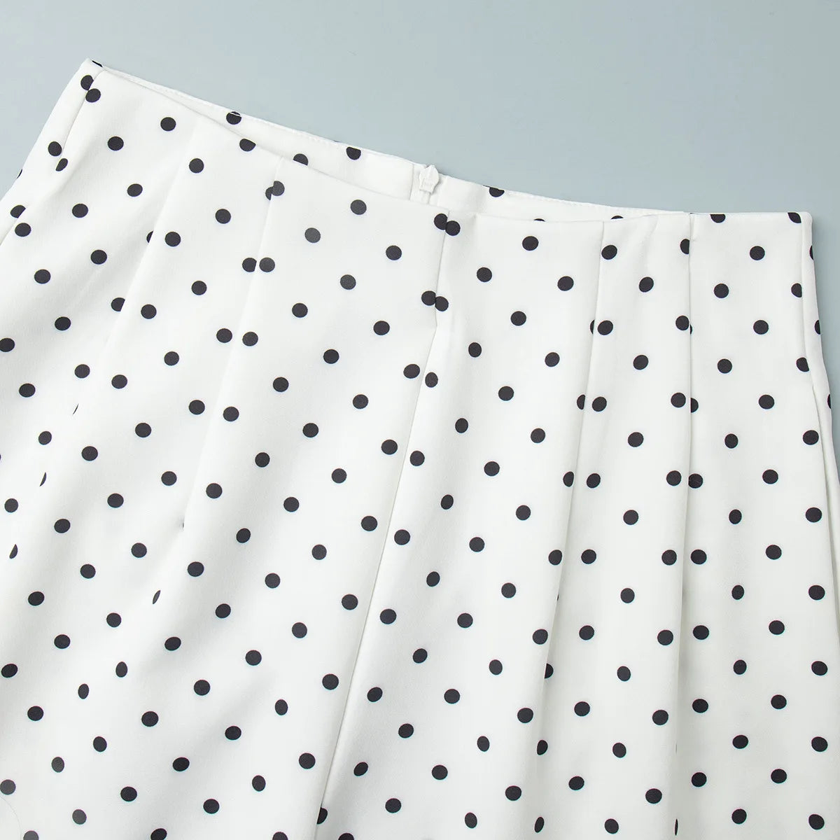 Dot Print Halter Top Set With Wide Leg Pants