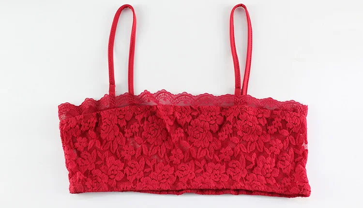 Sexy Lace Sheer Two Piece Set With Backless Straps