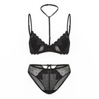 French Embroidered Romance Push Up Bra Set With Steel Ring Delicate Lace And Seductive Coverage