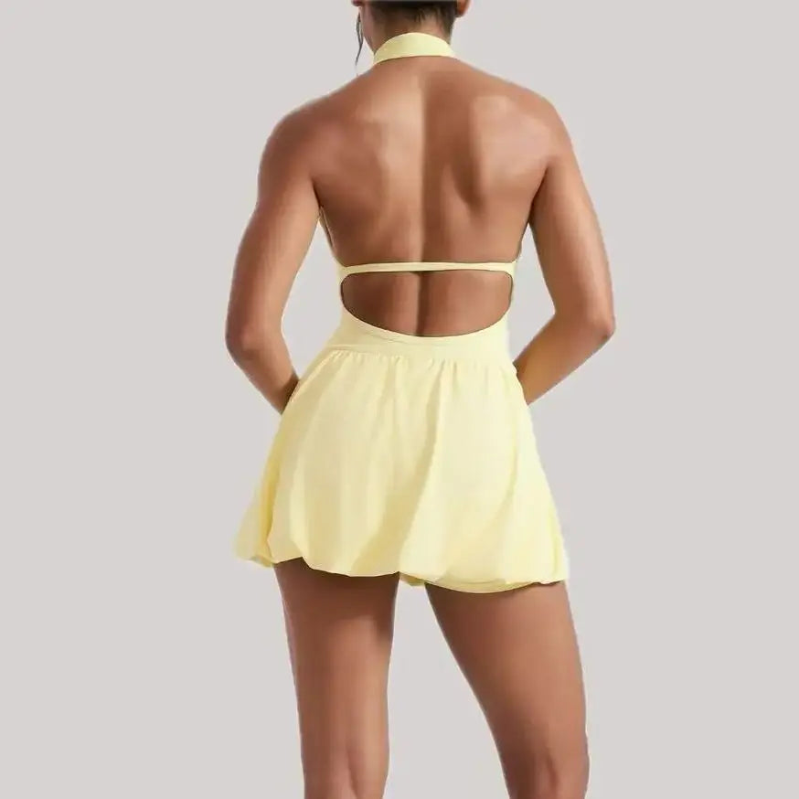 Effortless High Neck Athletic Set For Women Quick Dry Golf And Tennis Dress With Fluffy Comfort