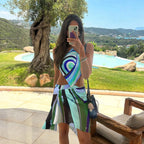 Halter One Piece Swimsuit With Skirt Monokini Vibe Allure