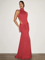 Evening Elegant Backless Halter Body-con Dress