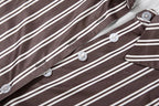Stripe Print two piece Set With Crop Blouse And Hip Skirt
