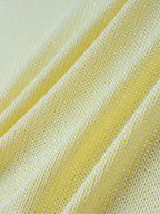 Butter Yellow Beach Cover Up Dress With V Neck Straps Sleeveless