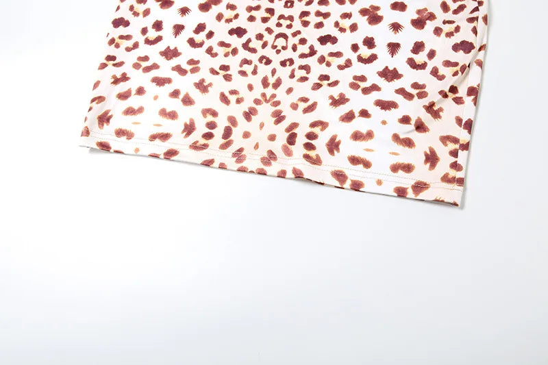 Print Mini Dress With Lace Patchwork And Curve Defining Fit