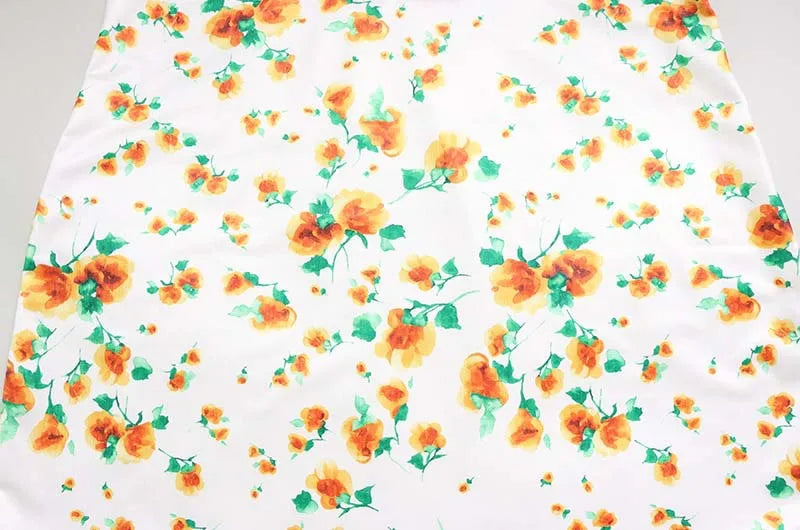 Floral Suspender Dress With Strapless