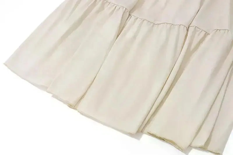 Ruffle 2 Piece Set Women Outfit Crop Top And Skirt Sets