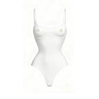 Two Piece Bikini Set Bandeau Top And High Cut Bottom For Women Monochrome Beachwear With Sleek Flattering Fit