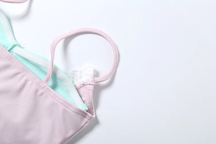 Sweet Romance Patchwork Lace Camisole With Soft Neckline