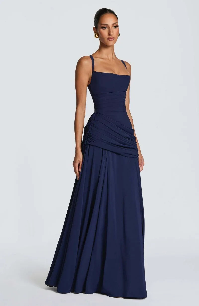 Backless High Waisted Dress