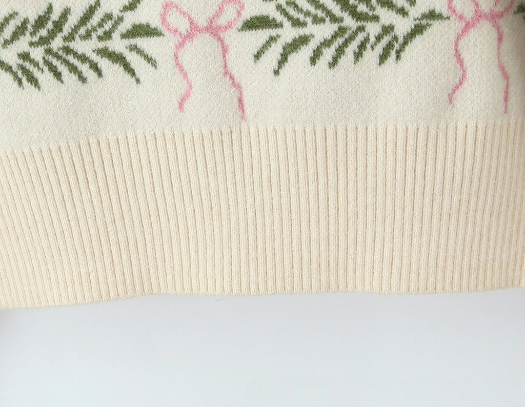 Women Sweater Cardigan Lovely Short Embroidered Sweaters O Neck Knitted Jumpers