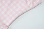 Gingham Square Neck A-Line Midi Dress With Pockets