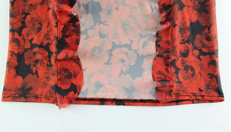 Strapless Sleeveless Slim Sheath Dress With Bold Print