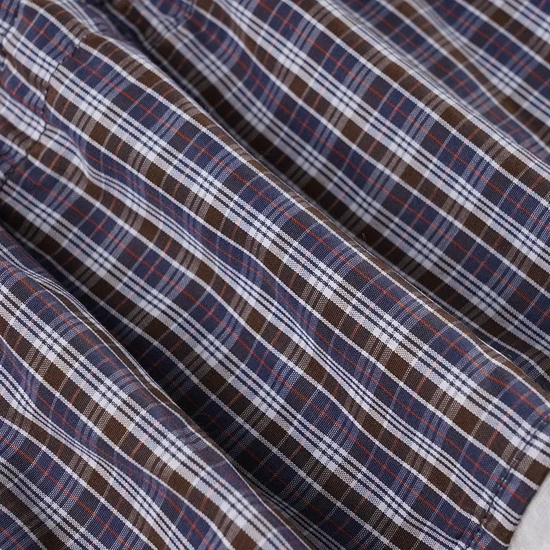 Plaid Streetwear Set With Cropped Shirt And Mini Skirt