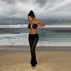 Three Piece Bandage Bikini With Skirt Bathing Suit For Women Brazilian Style A Line Skirt Summer Swimwear