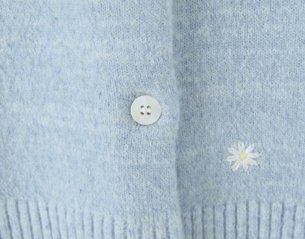 Effortless Embroidered Cardigan For Women