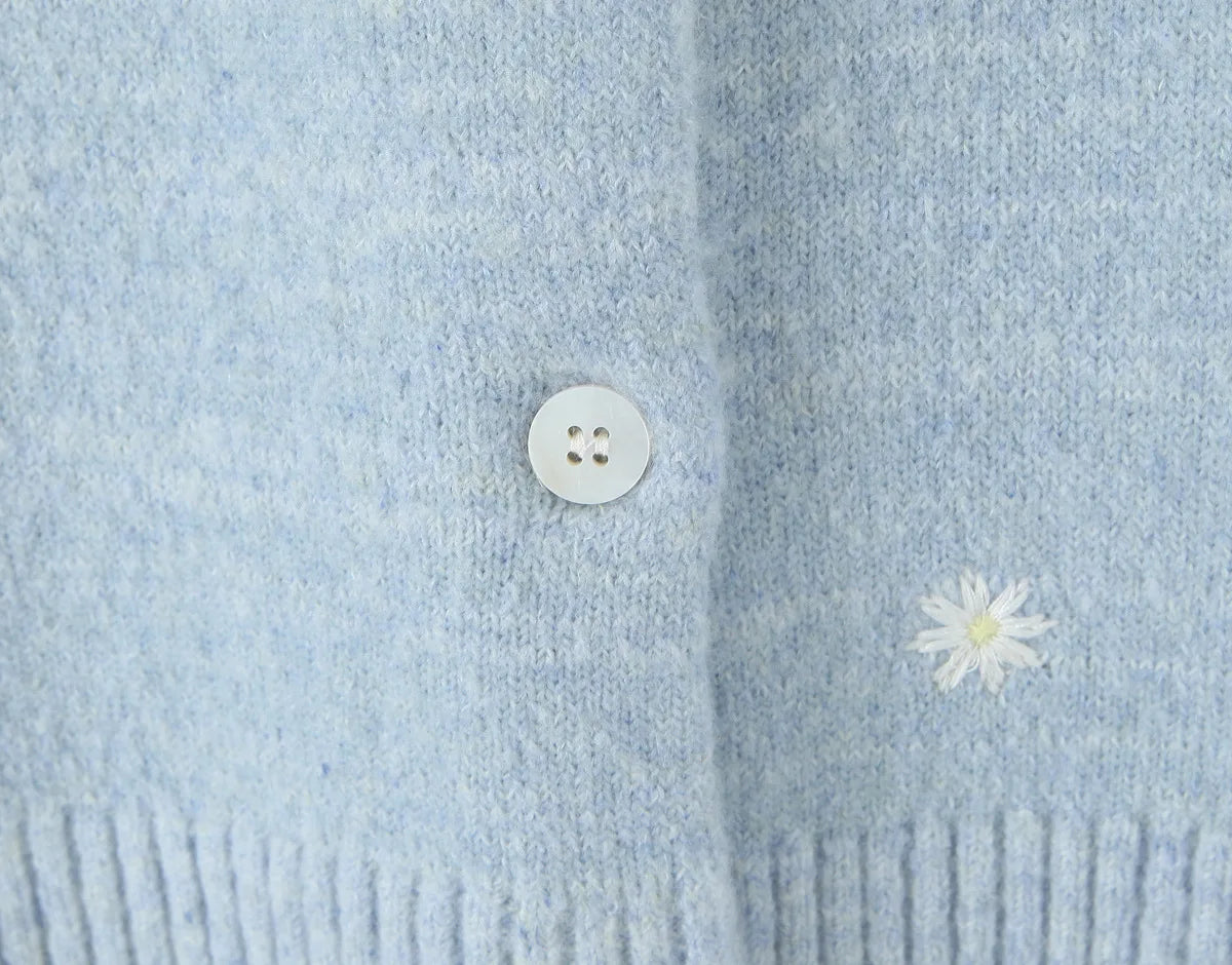 Effortless Embroidered Cardigan For Women