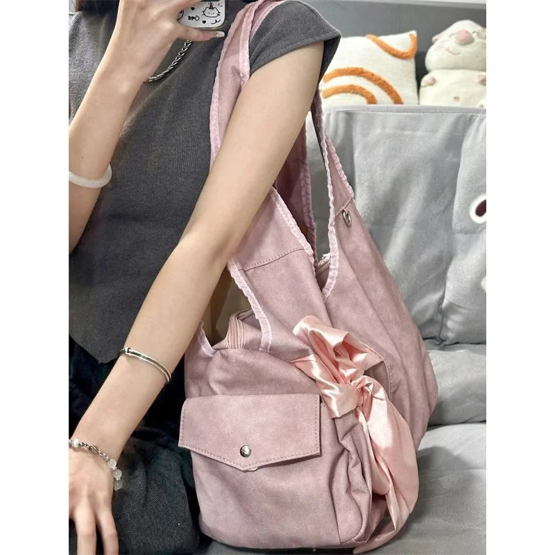 Vintage Fairy-core Bow Tote Bag