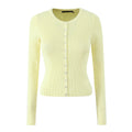 Vintage Two-piece Knit Cardigan And Elastic Waist Shorts Set