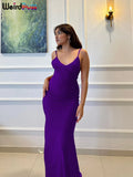 Coquette Backless V-Neck Evening Maxi Dress With Mermaid Silhouette
