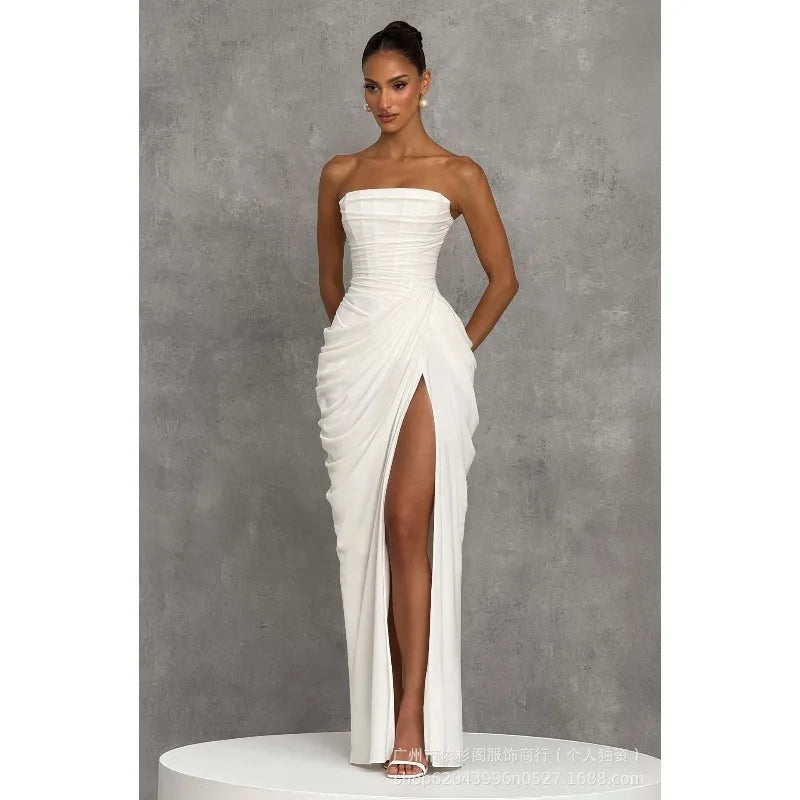 Backless High Waisted Dress