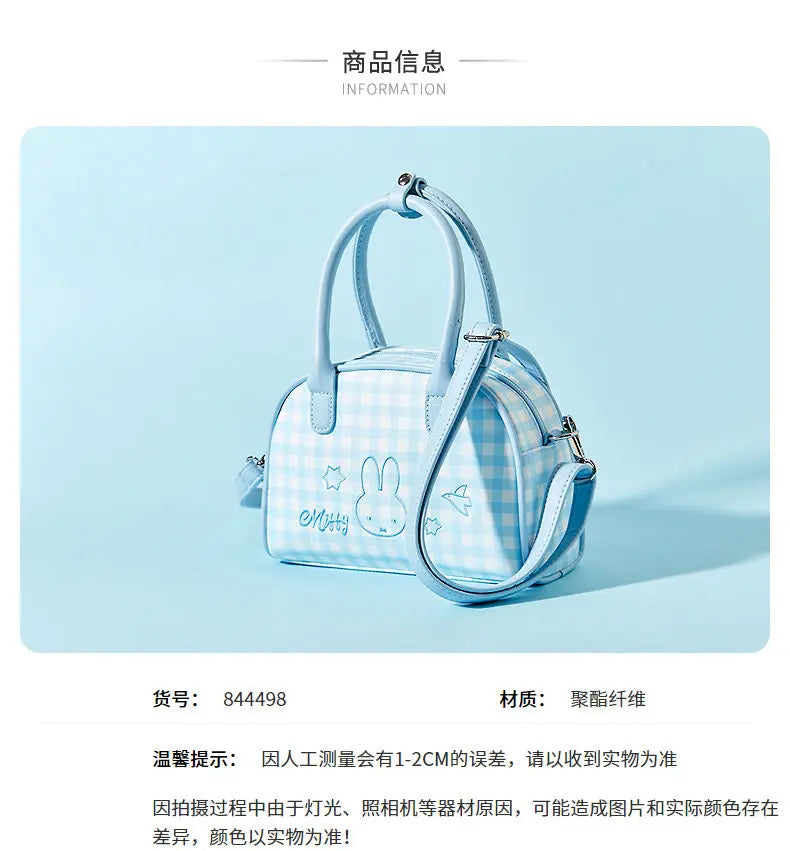 Playful Bunny Themed Crossbody Bag With Decorative Charm And Lightweight Design