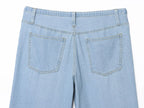 Two-piece Set For Women With Backless Top And Casual Cowboy Pants Ensemble