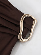 Two Piece Set Crop Tank And Pleated Skinny Flare Pants