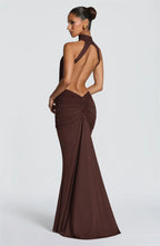 Backless Sleeveless Maxi Dress Elegant Bodycon
