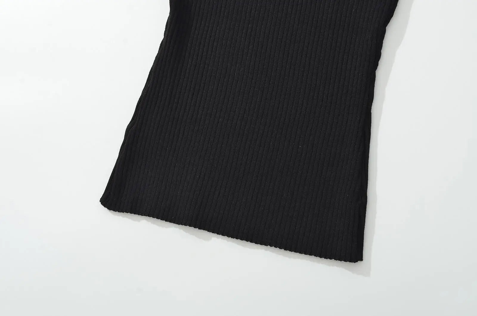 Knit Turn Down Collar Pullover For Women Slim Stretch Short Sleeve Top