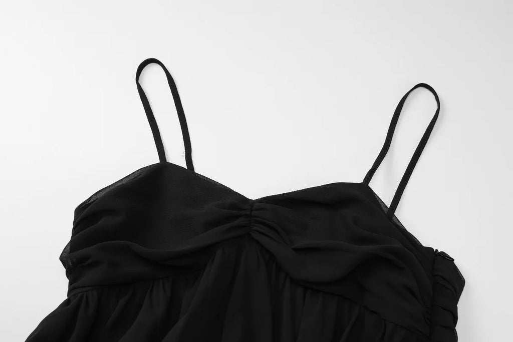 Summer Style One-line Collar Lust Chiffon Dress