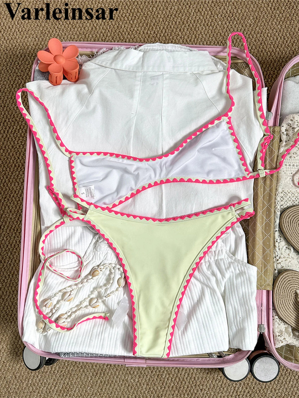 Floral Brazilian Bikini Set Two-Piece Swimsuit