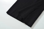Knit Turn Down Collar Pullover For Women Slim Stretch Short Sleeve Top