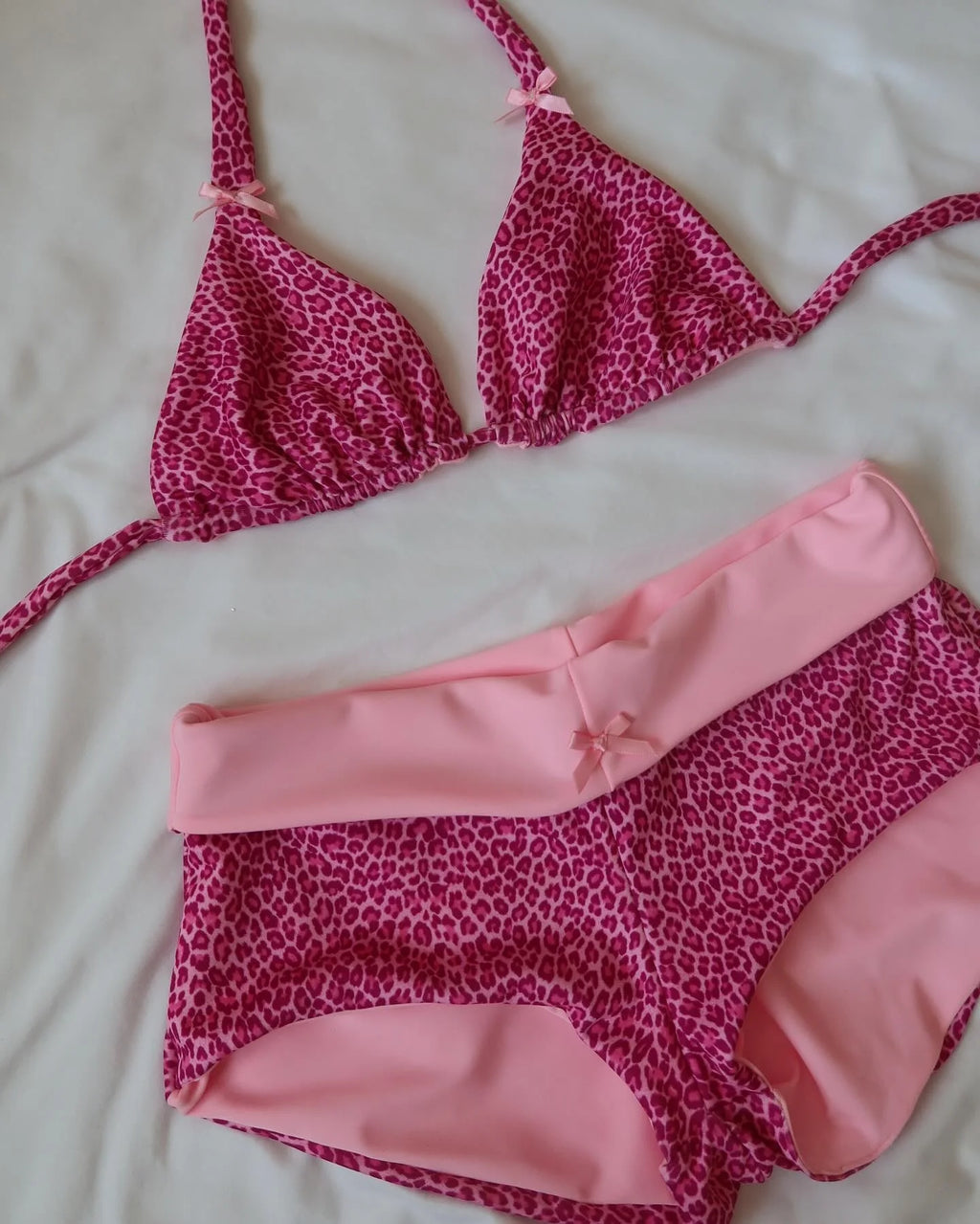 90s Nostalgia Halter Triangle Bikini Set