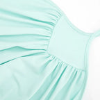 Cross Neck Backless Camisole With Waist Cinch And Pleated Detail